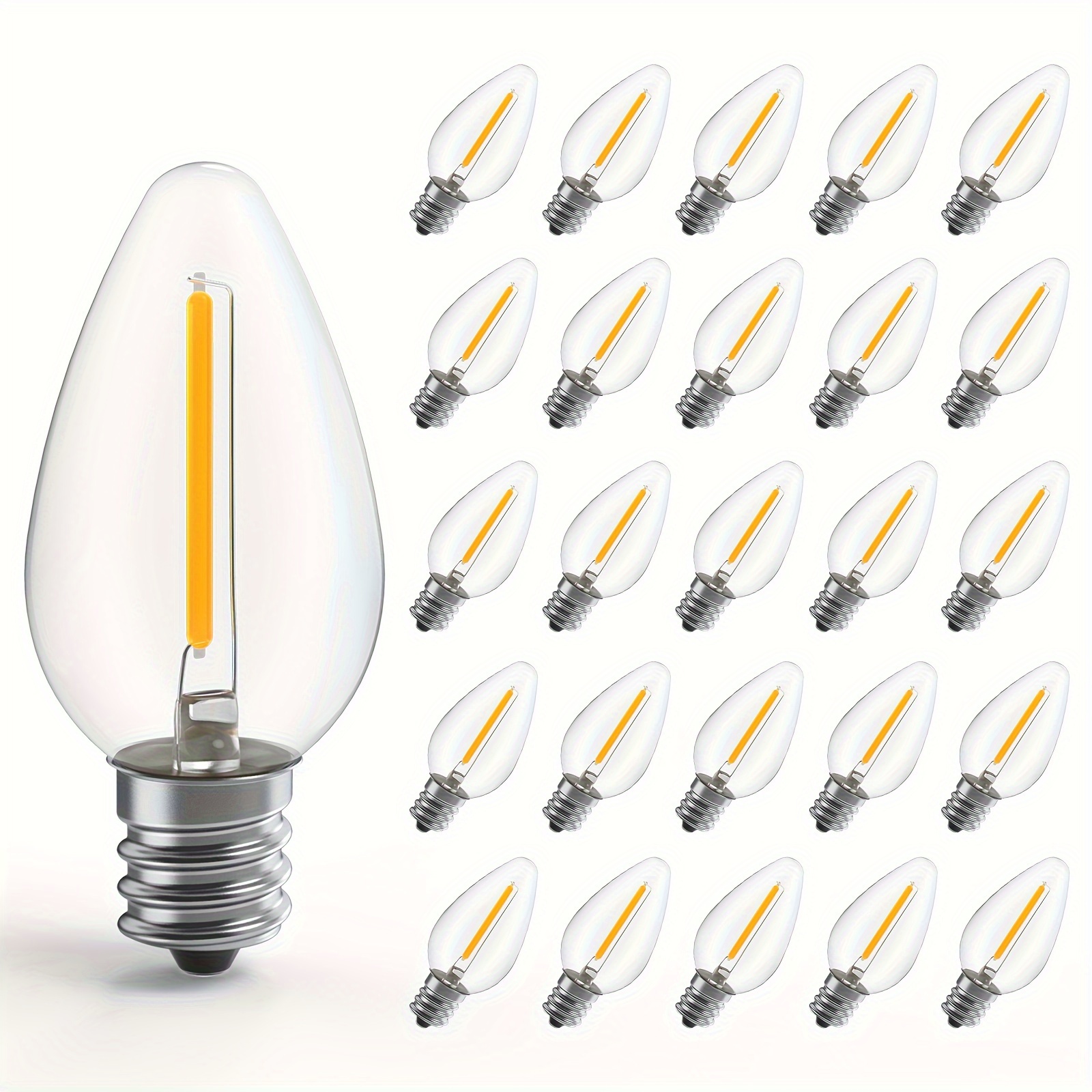 E12/E14 Bluetooth Smart Bulbs LED Candle Light Dimmable Lamp App Control  Bulbs 