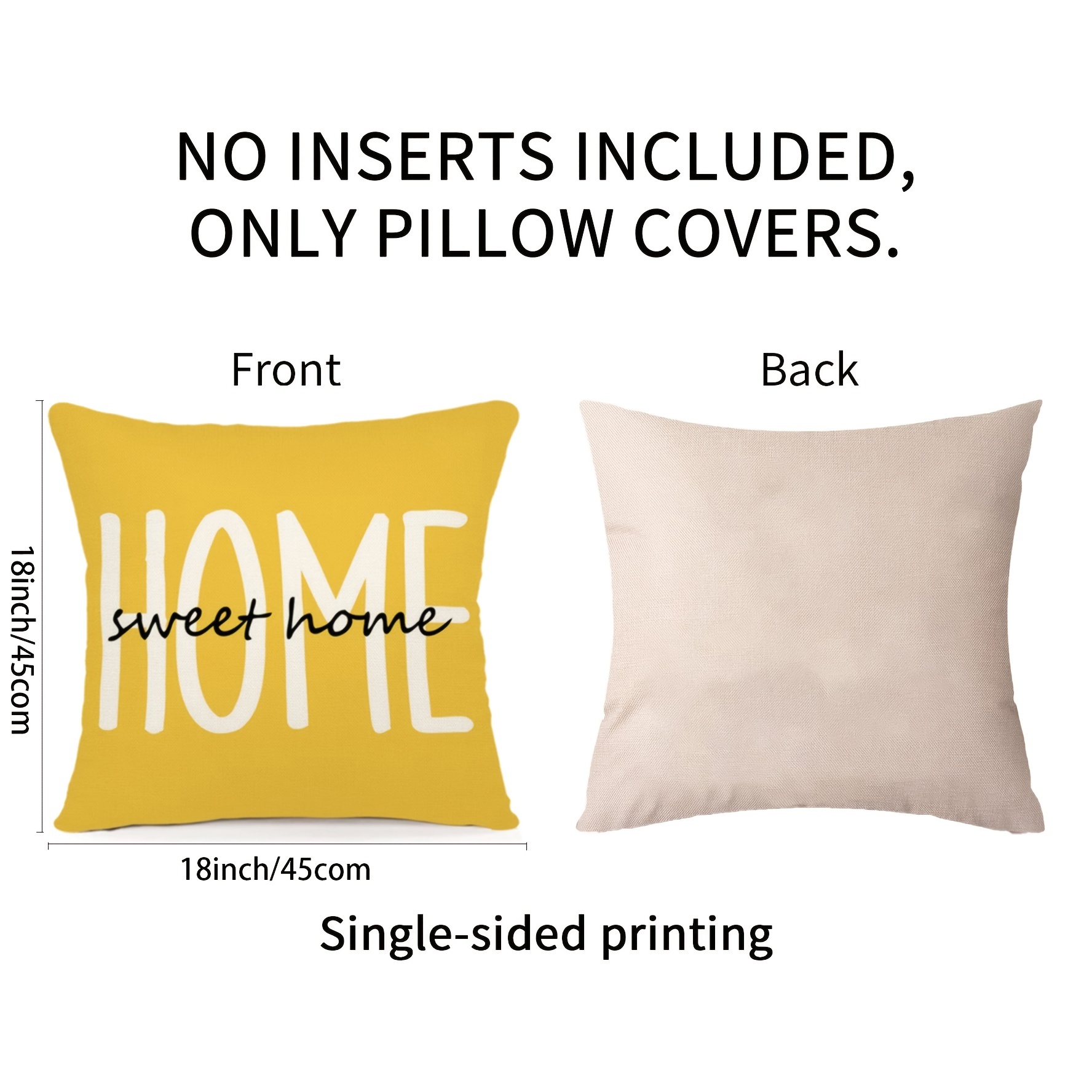 18 inch best sale square pillow covers