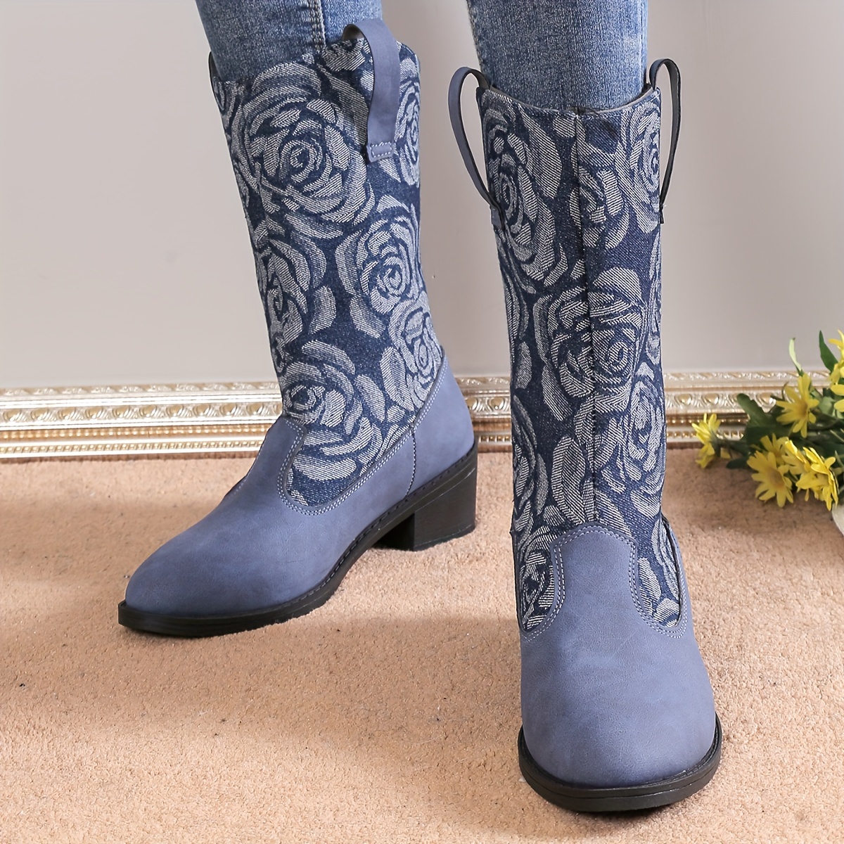 Royal blue hot sale cowboy boots