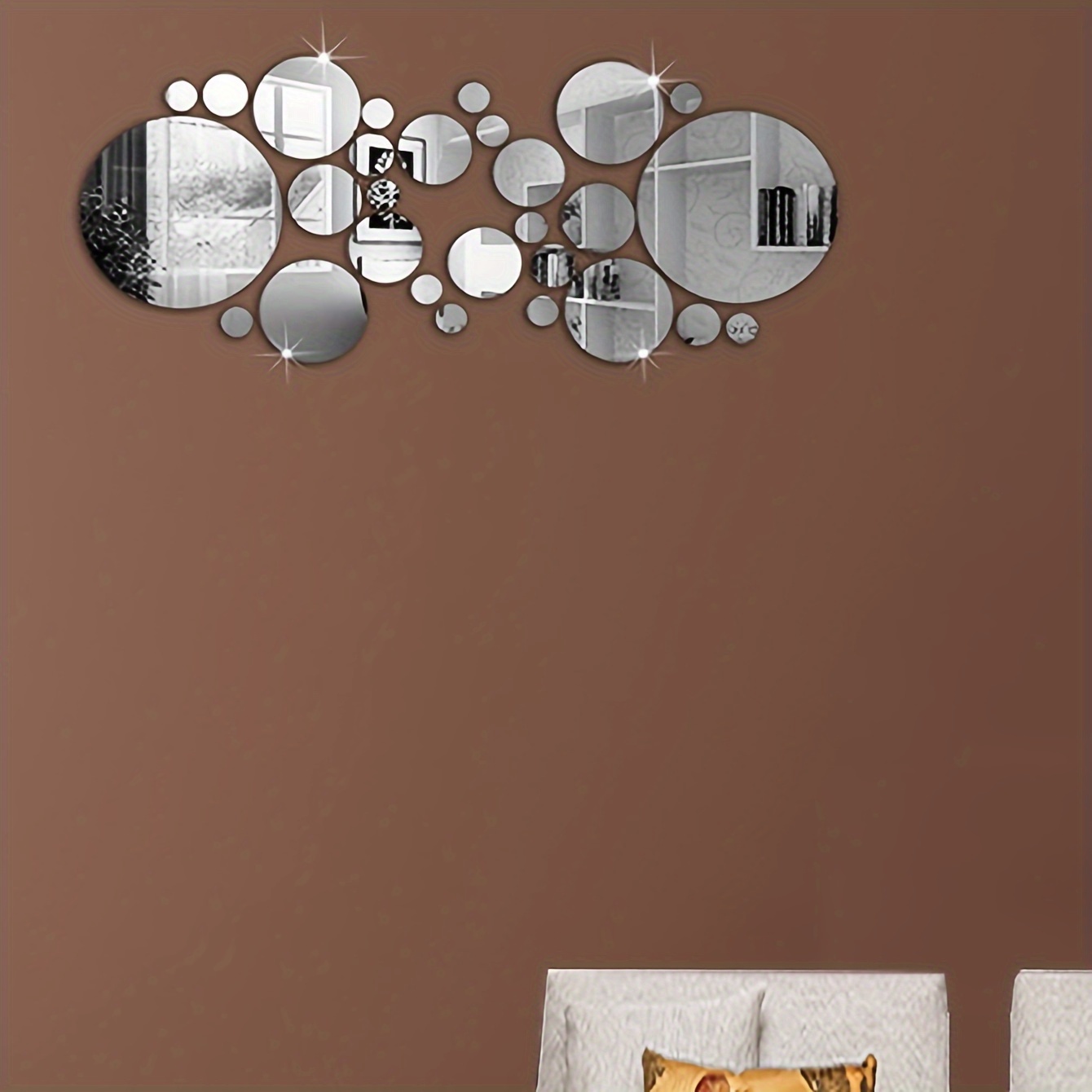 Home Mirror Wall Sticker Self adhesive Acrylic Removable - Temu