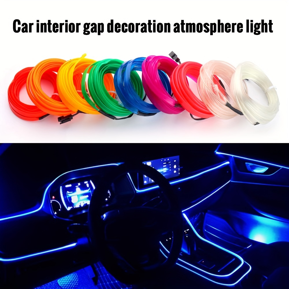 Car Atmosphere Lamp Flexible Light Strips Car Ambient Interior Lighting 12V  LED Strip Light Car Neon Lights Auto Lamp