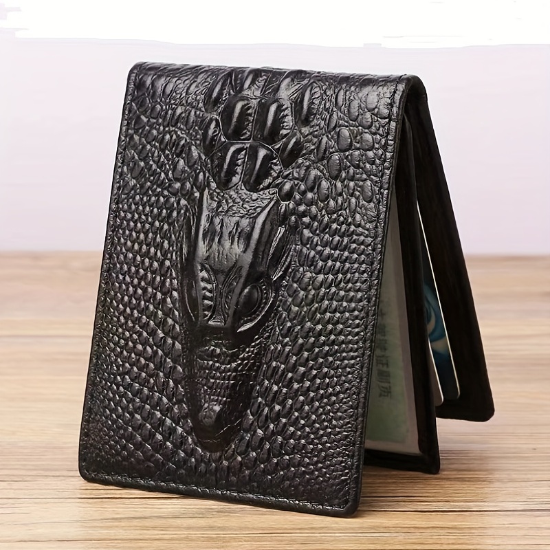 wallet mens long leather wallet Slim Clutch Bag luxury Men Wallet Genuine Leather  mens wallet leather clutch bag men 302-Black