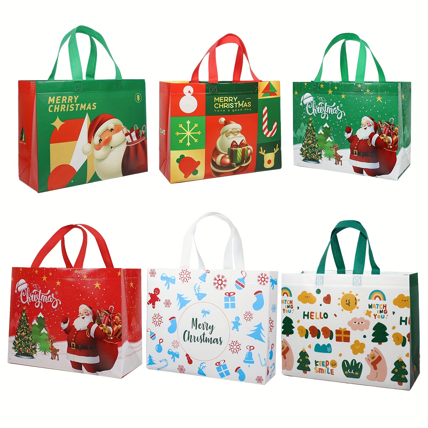 Gift Grocery Tote Bags Large Gift Bags Reusable - Temu