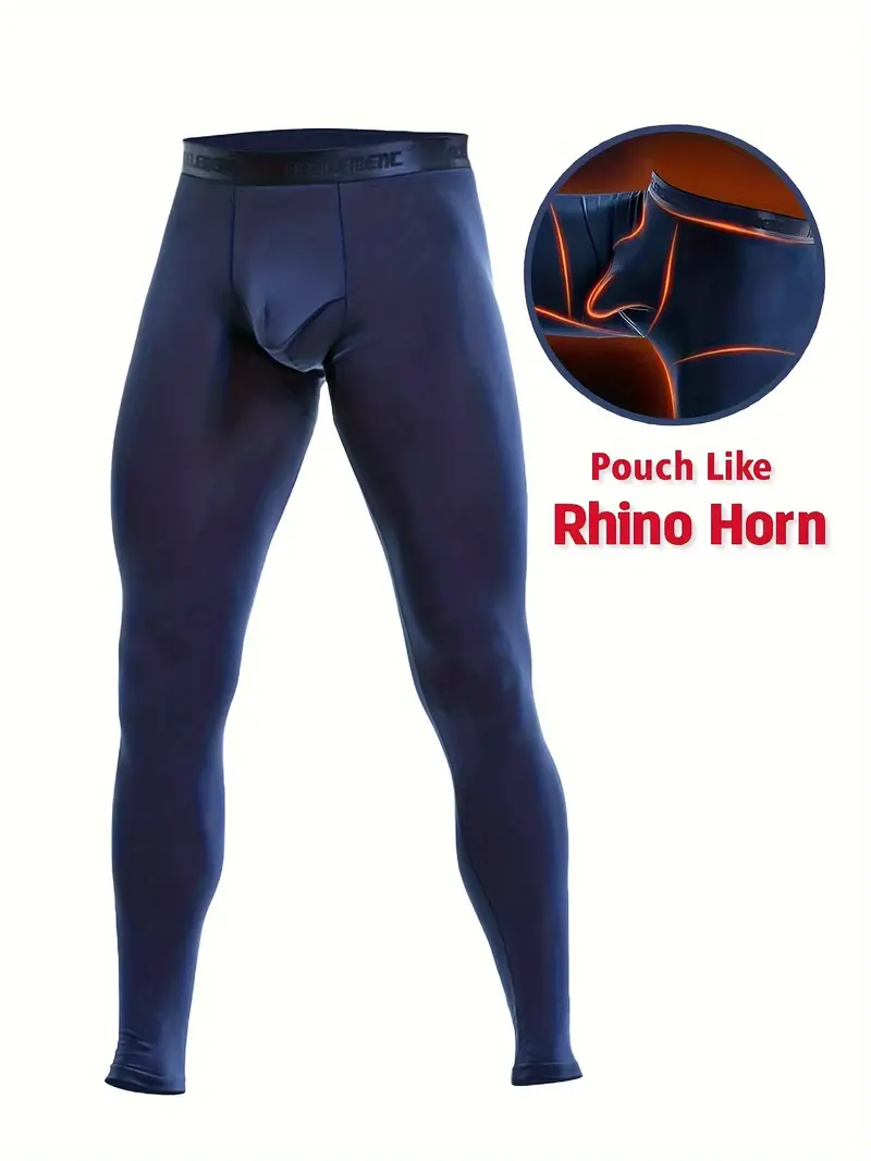 Asian Size Men's Warm Pants Thermal Pants Rhino Double Pouch