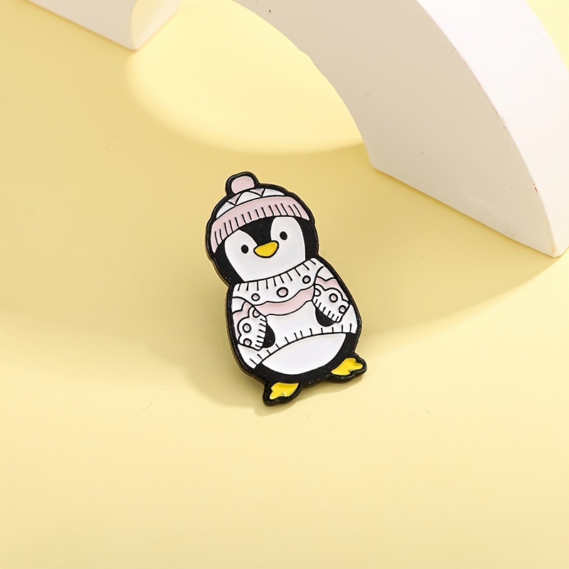 Cute Fox Penguin Brooch Lapel Pin Cartoon Animal Enamel Pins Badge