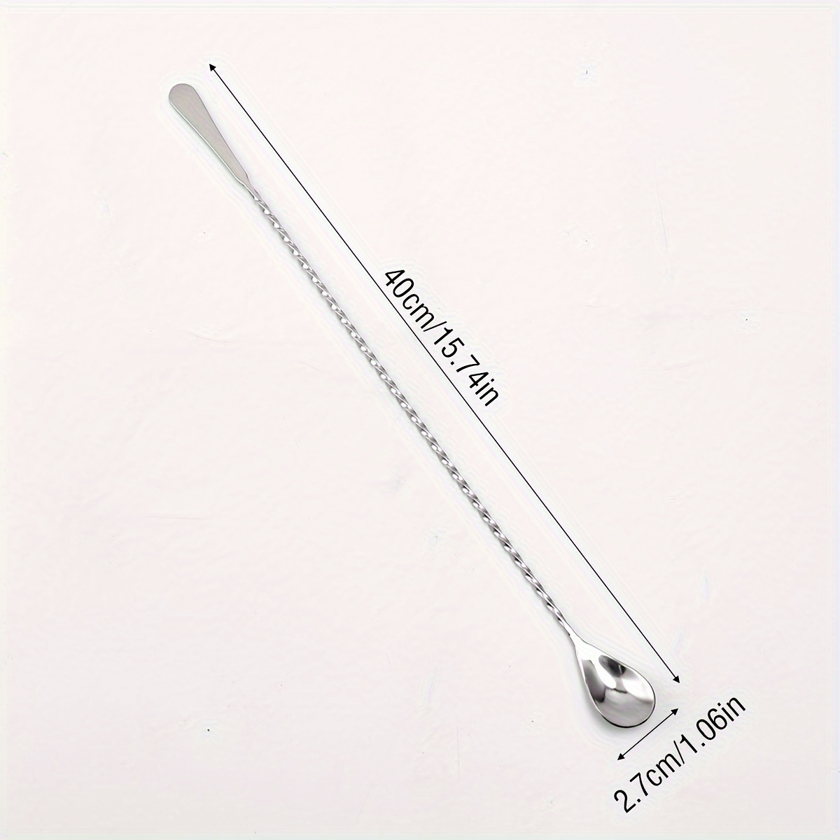 E-shop ./4 Stk. Edelstahl 304 Langer Griff Löffel Cocktail Mischrührer Cocktail Bar Langer Griff Löffel Eislöffel Kaffee Milch Tee Rührstab