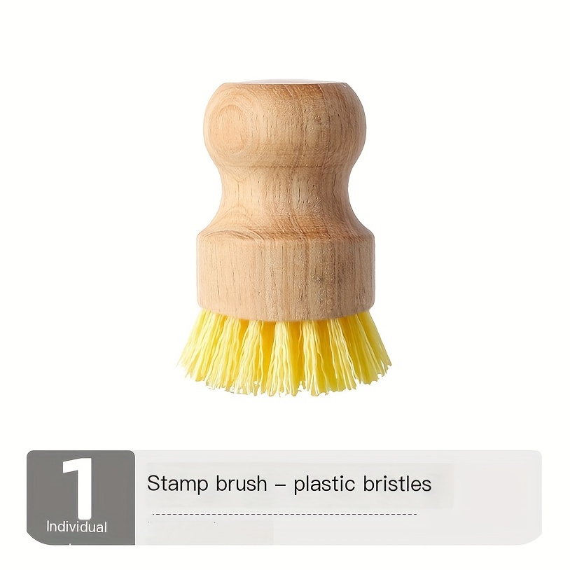 Kitchen Dish Brush Sturdy Wooden Scrab Cleaning Brush - Temu