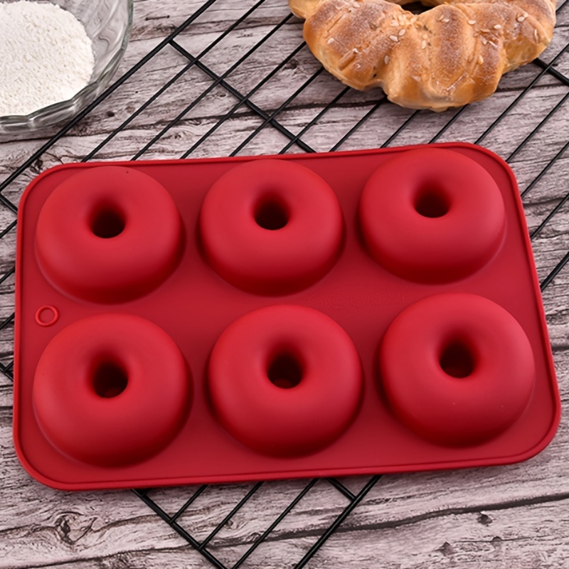 Silicone Donut Mold Non-Stick Donut Pan Easy Clean Donut Mold Baking Pan  Microwave Safe Donuts Maker Tools for Baking Pastry Chocolate Cake Dessert  DIY 