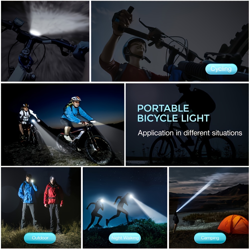 Luci Bicicletta A Led Tachimetro E Contachilometri Faro - Temu Italy