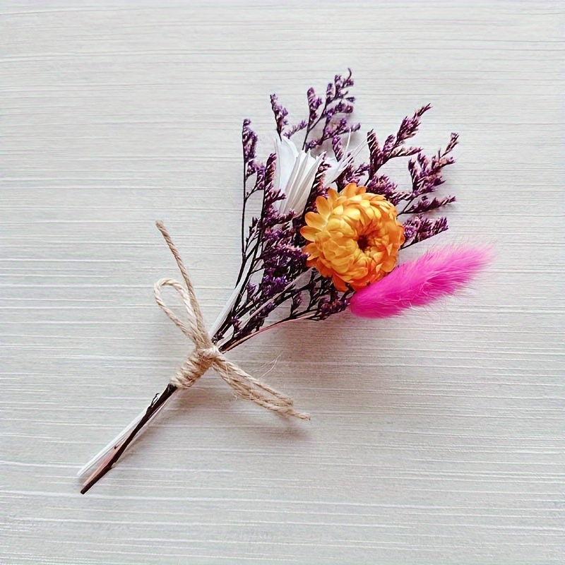 8Types Mini Dried Flowers for Bridesmaids Flower Girl Natural Dry Mini  Bouquet for Desk Home Office Party Decoration Photo Props - AliExpress