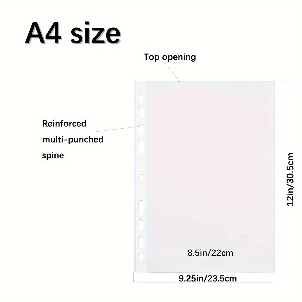 Sheet Protectors, 8.5 X 11 Inch Page Protectors for 3 Ring Binder