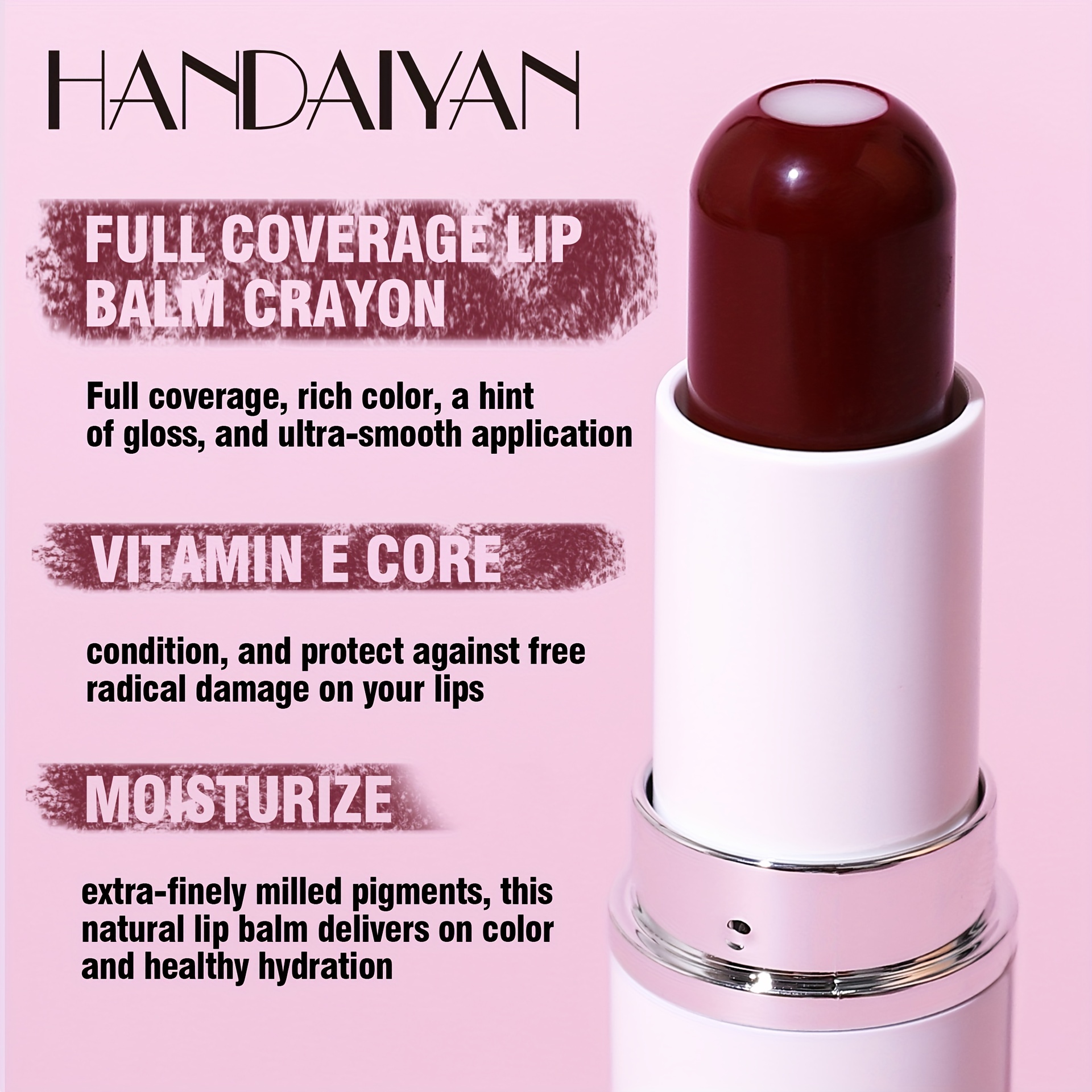 2-in-1 Sandwich Lipstick Matte Moisturizing Long Lasting Waterproof Non Smudge
