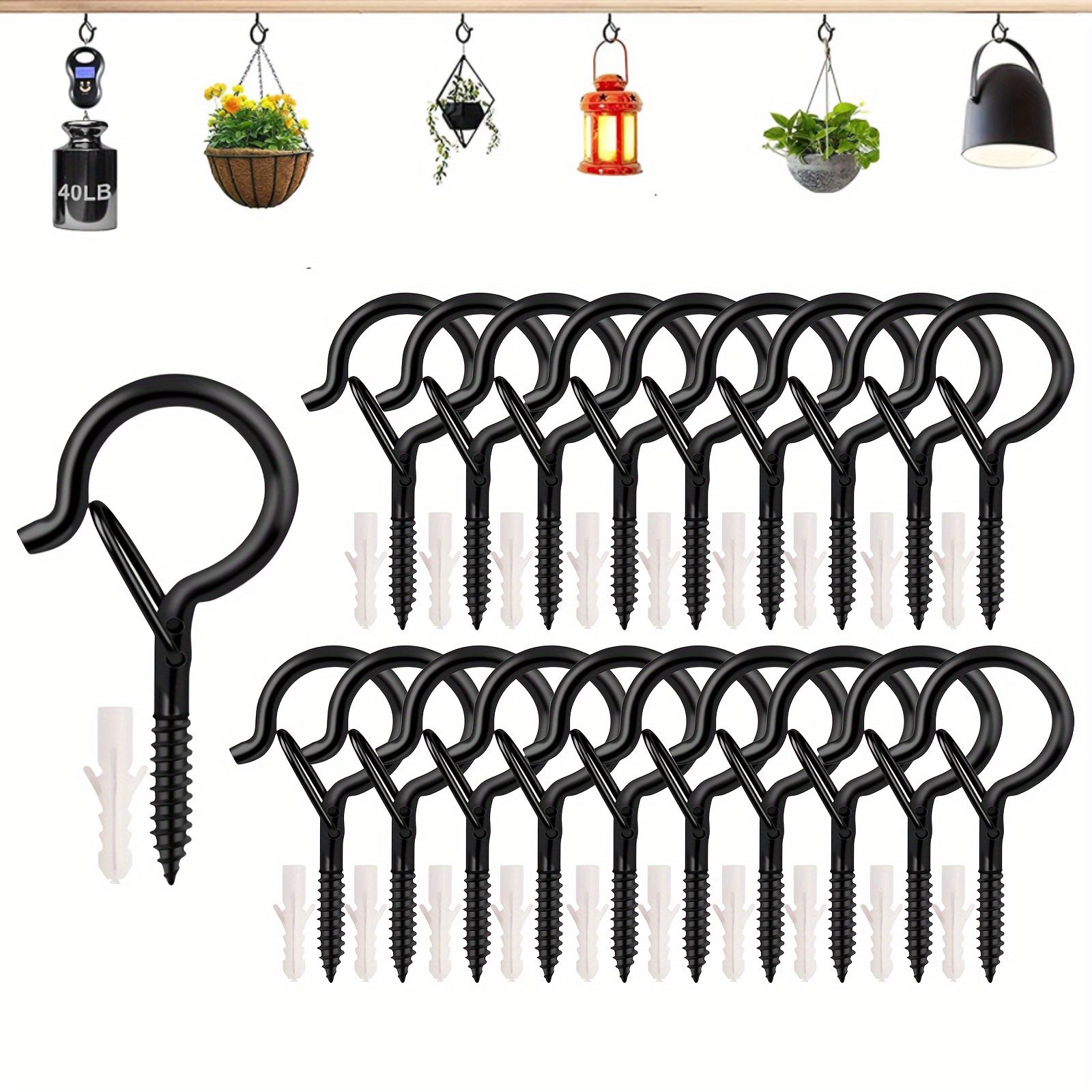 String Light Hooks Q shaped Hooks Q Hanging Hooks Safety - Temu