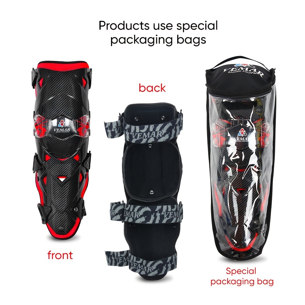2x K01-3 rodilleras para motocicleta, de protección resistente golpes apto  para carreras de Motocross a prueba de humedad reflectante , reflectante  Macarena rodilleras de moto