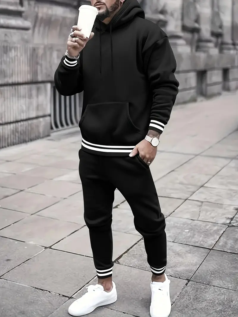 Men's Outfits Casual Hoodies Long Sleeve Pullover Hooded - Temu