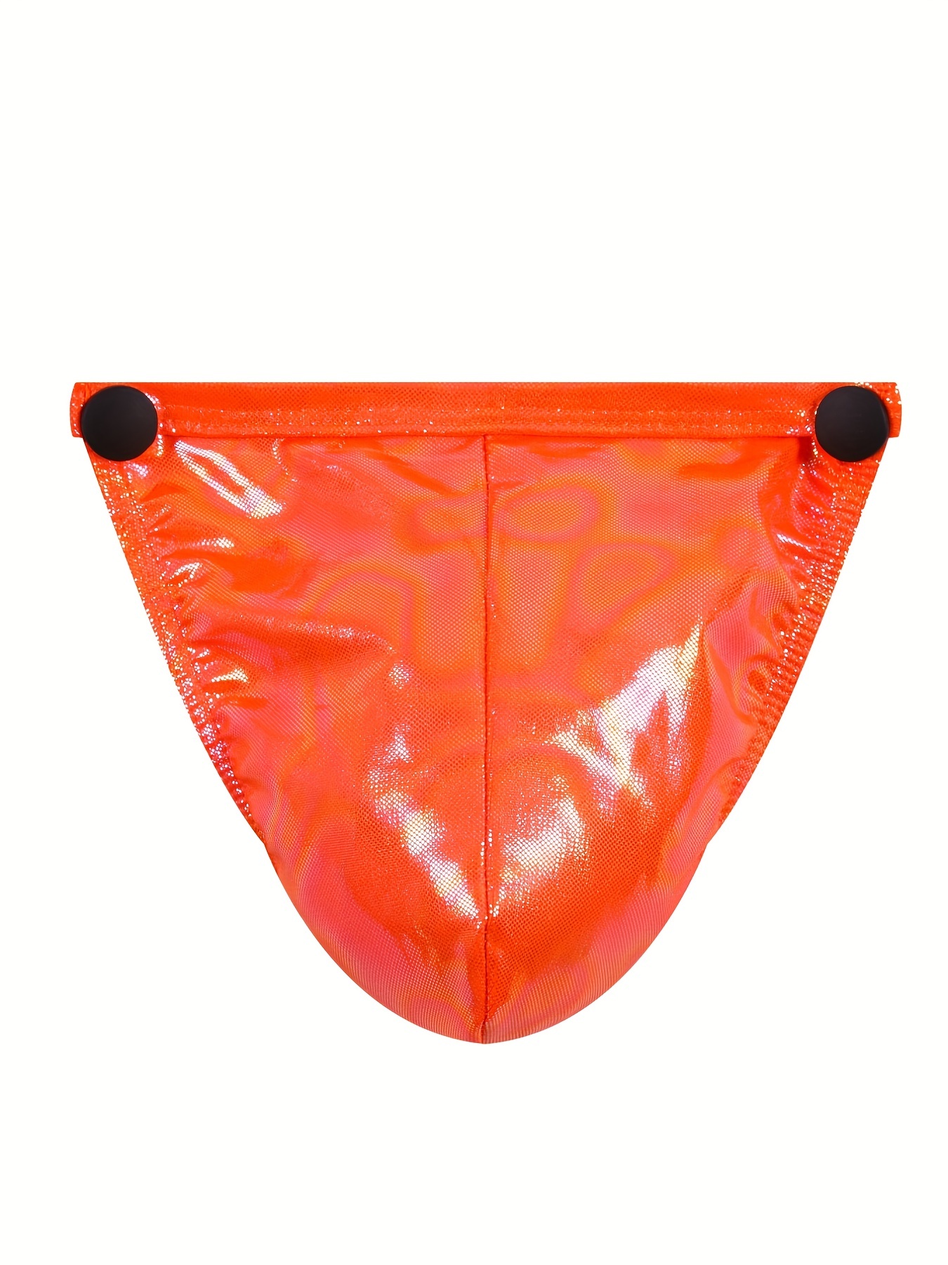 G-String for Mens PVC Underwear (X-Large, Transparent Red)