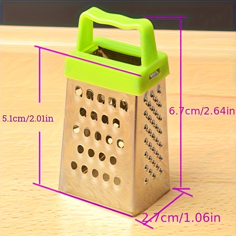 2Pcs Mini Cheese Grater with Handheld Cheese Shredder Kitchen Small Graters  for