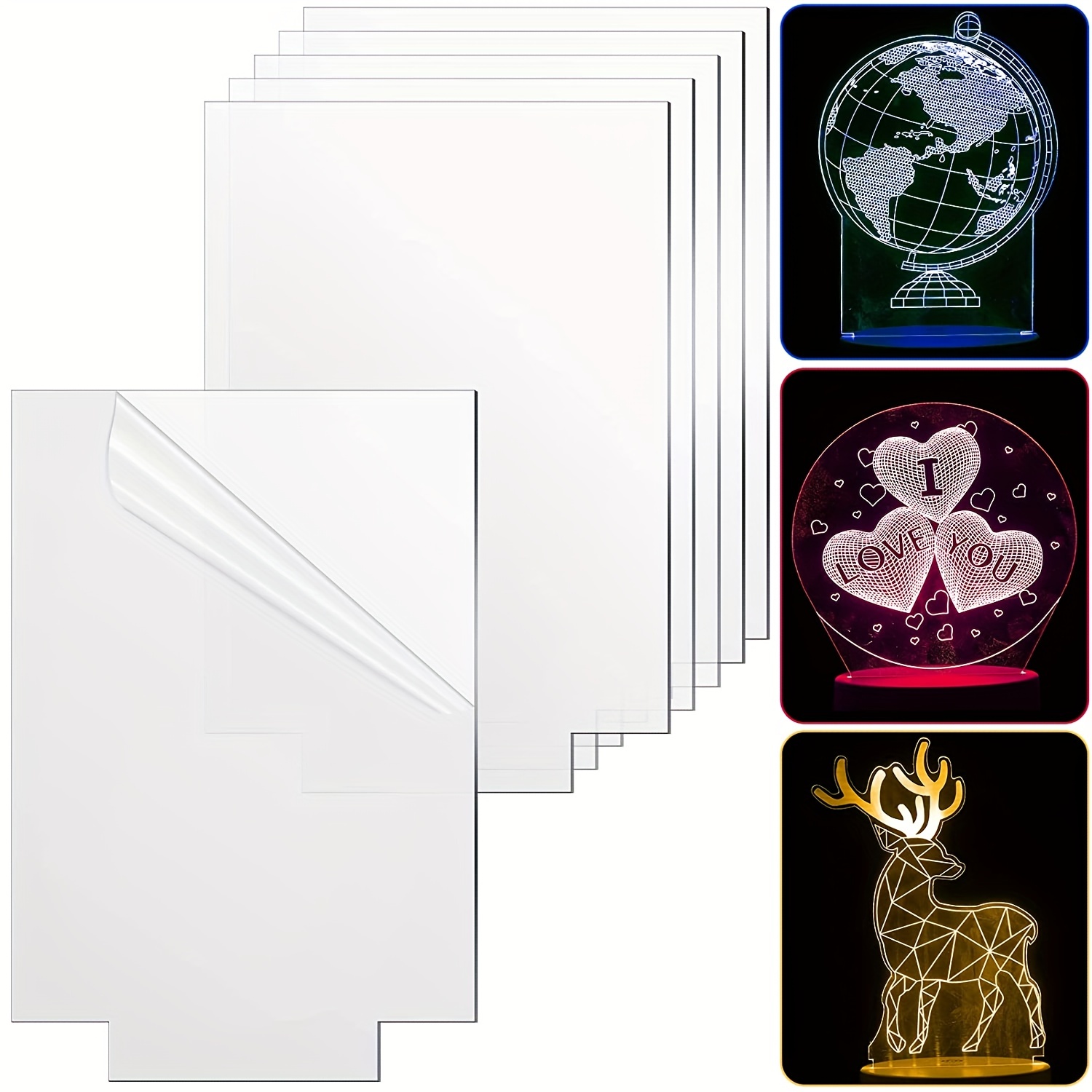 Acrylic Panel Transparent Cast Led Light Base Panel Acrylic - Temu