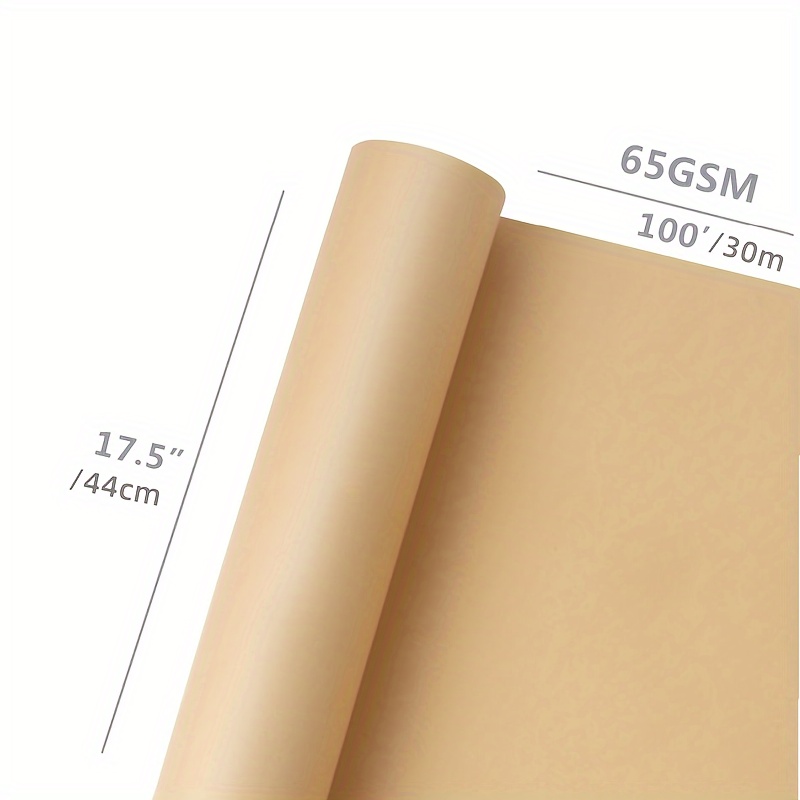 1 Roll of Kraft Paper Roll for Gift Wrapping Moving Packing Brown