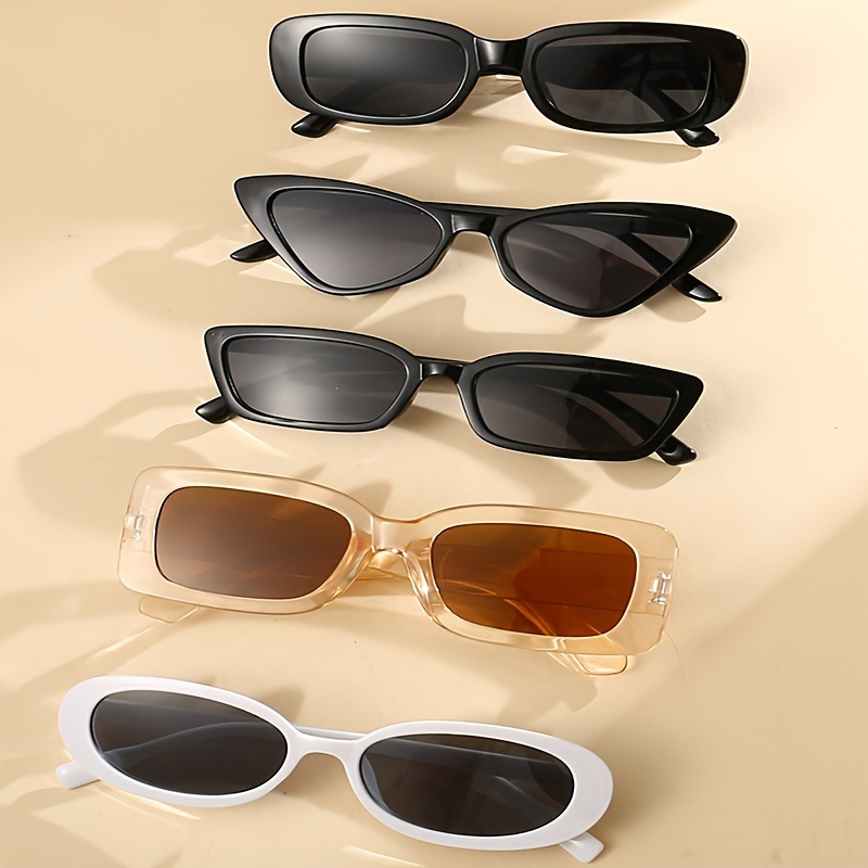 5 пар унисекс модных очков для пляжа, тени, модные и легкие модные очки, подходящие для ежедневного украшения, детали совпадения 3