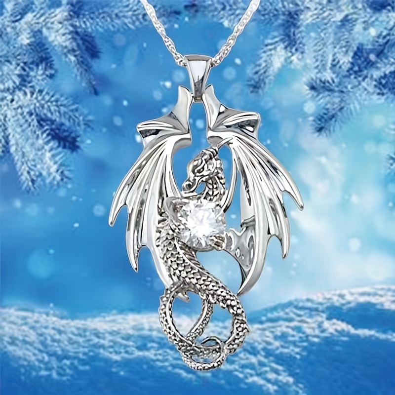 Iced out sale dragon pendant