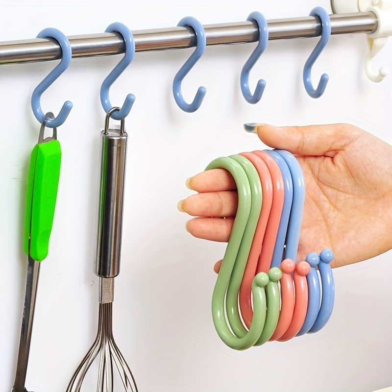 Creative Multi-purpose S Shaped Hook, Plastic Hanger Hook, Clothes