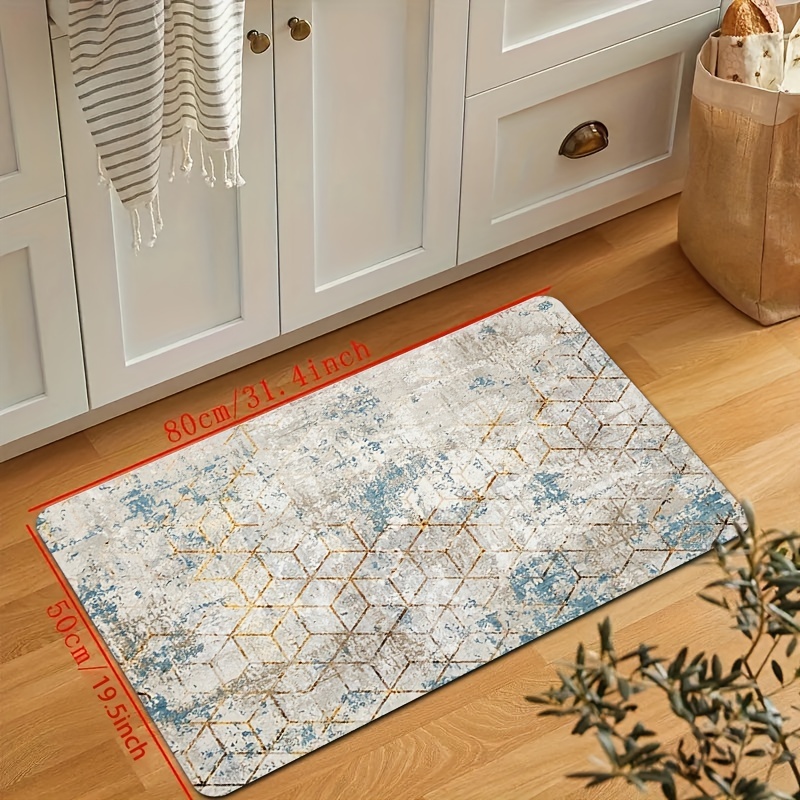 Absorbent Anti Slip Kitchen and Bath Mat Modern Abstract