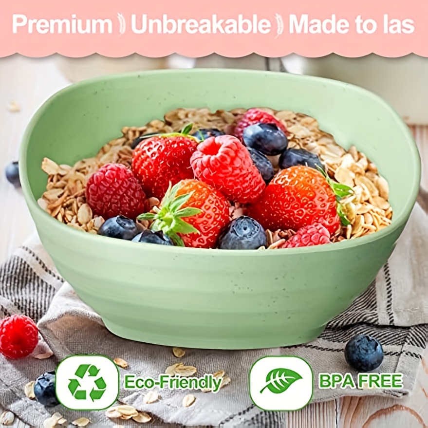 Lightweight Unbreakable Wheat Straw Cereal Bowls Noodle - Temu