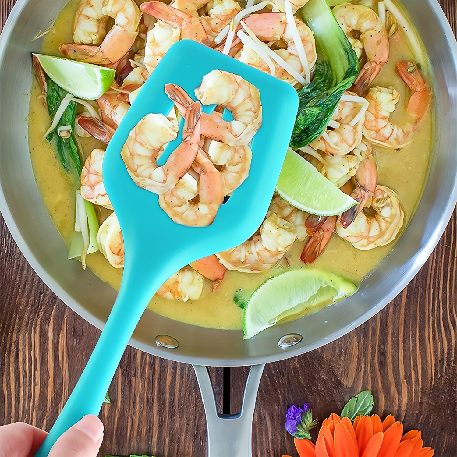 Oil proof Silicone Pan Scraper: The Perfect Kitchen Utensil - Temu