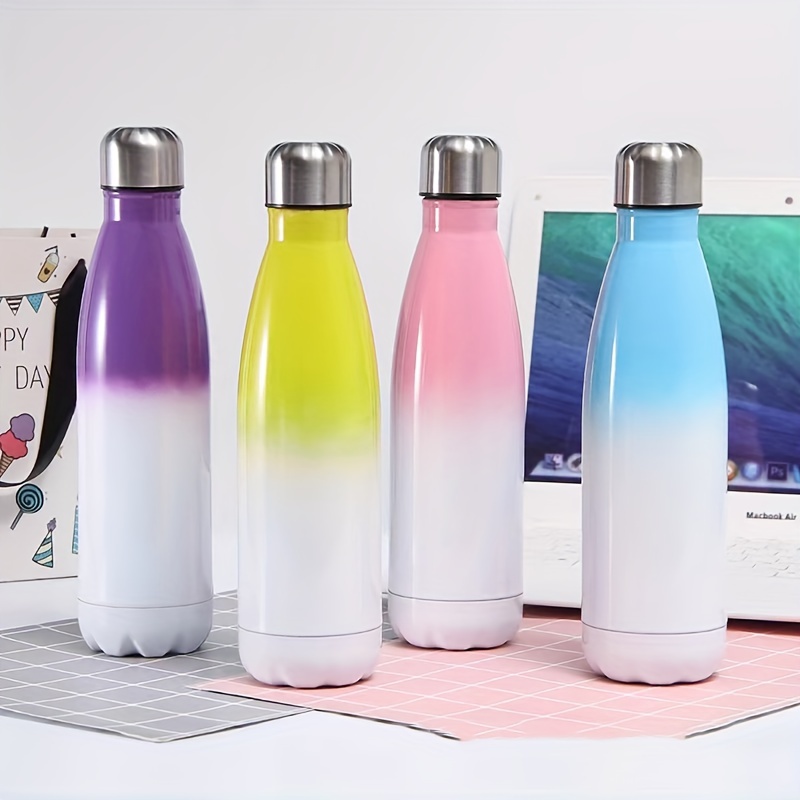 Sublimation Tumblers Bulk, Sublimation Tumbler Cups With Handle, Straight  Double Wall Sublimation Water Bottle Blanks For Heat Press - Temu