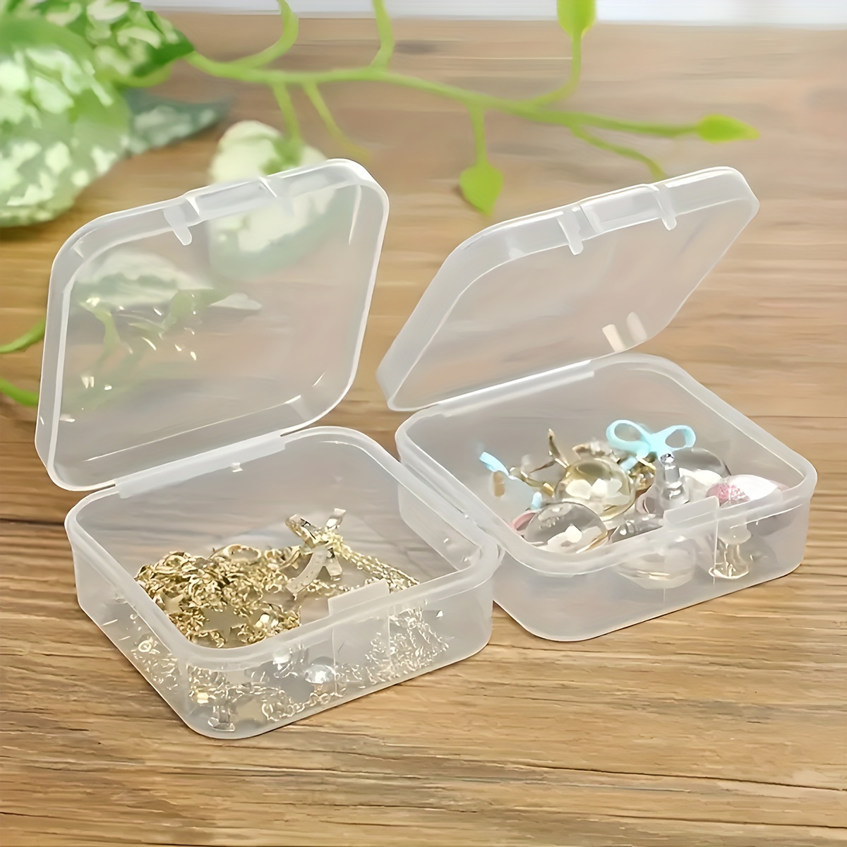 Mini Clear Plastic Storage Box Jewelry Storage Case - Temu