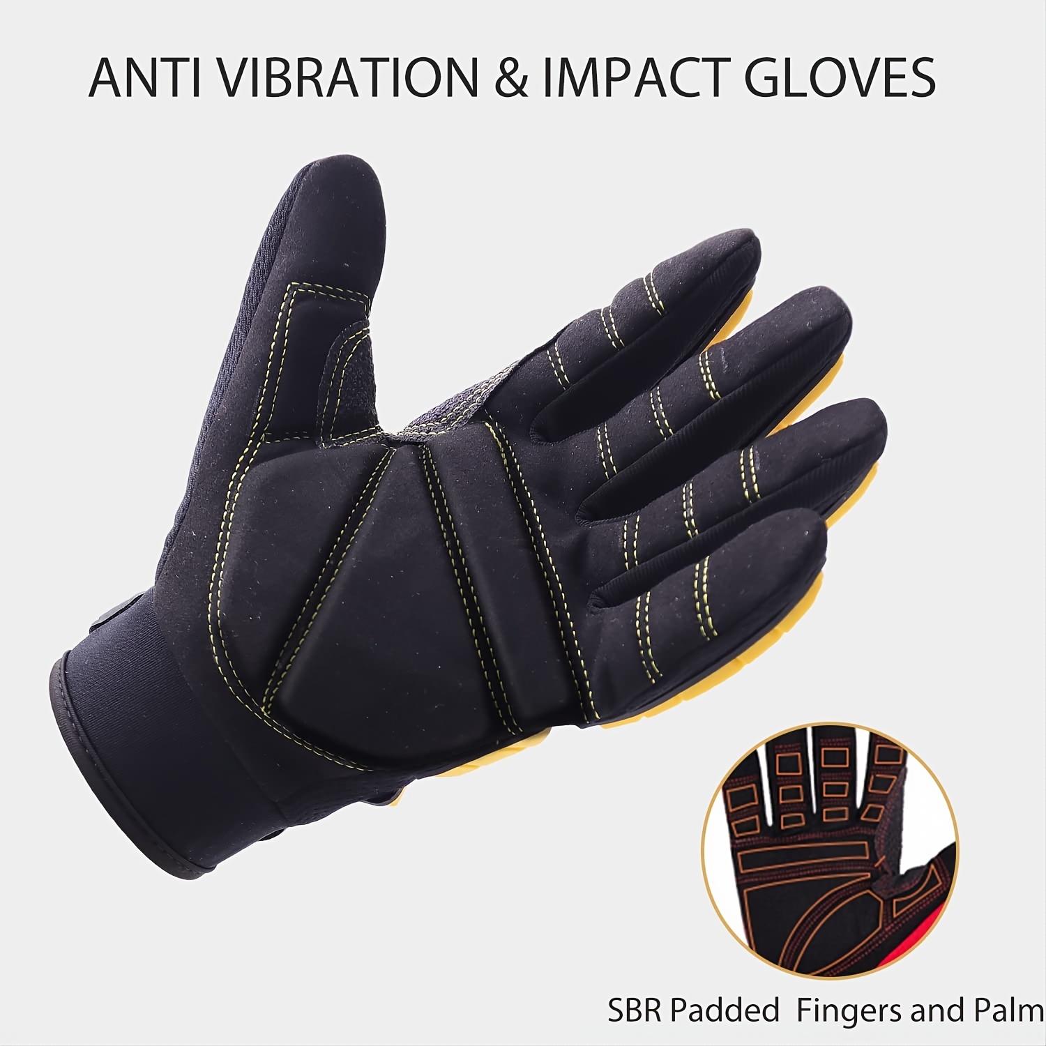 Non-Slip Silicone Box Handling Grip Mechanic Work Gloves for Men