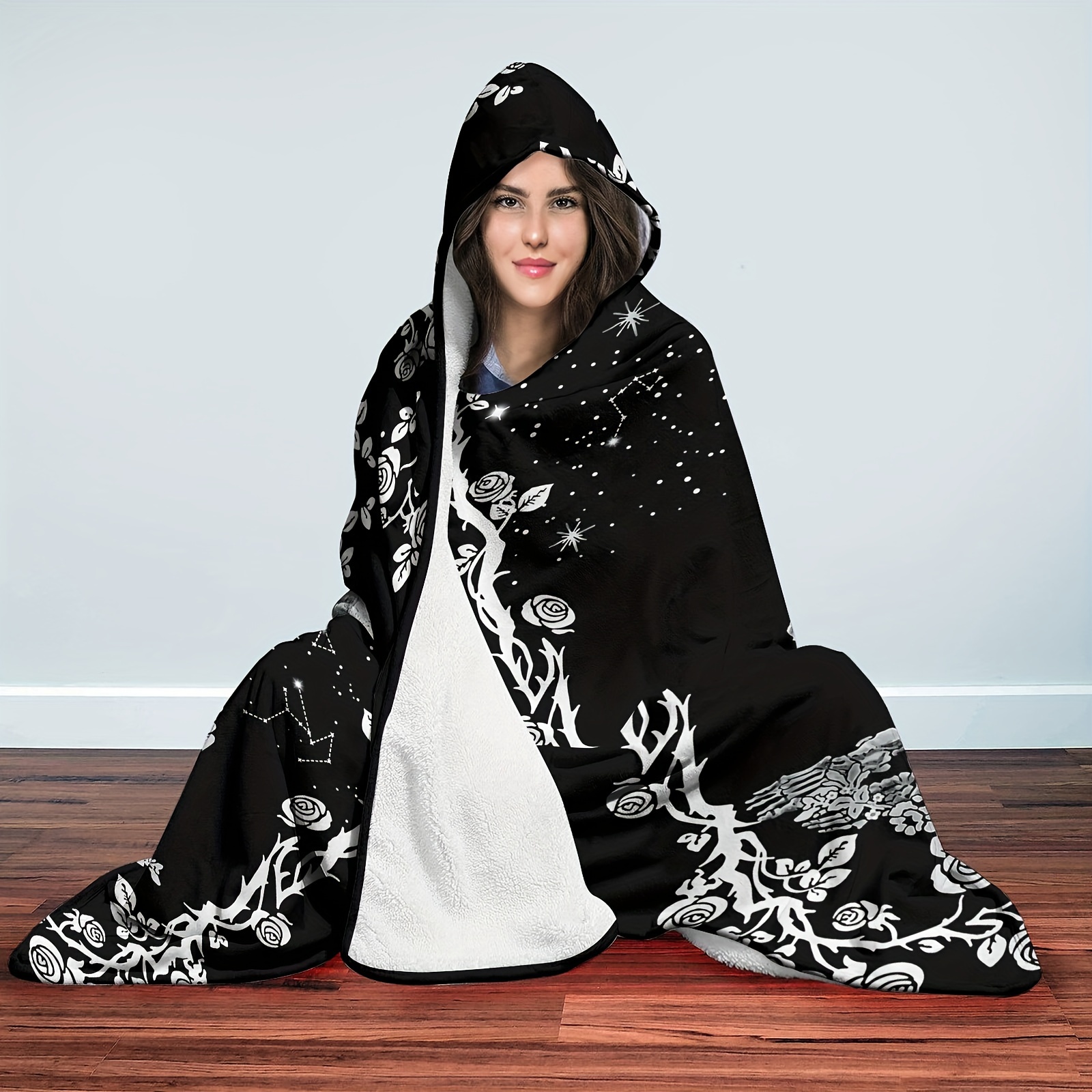 Skull hooded blanket hot sale