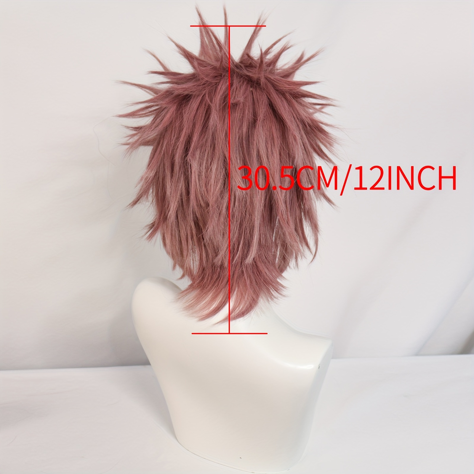 Synthetic Hair Medium Length Brown Straight Spiky Wig Anime Cosplay Wig For Halloween Thanksgiving Day Christmas Costume Accessories