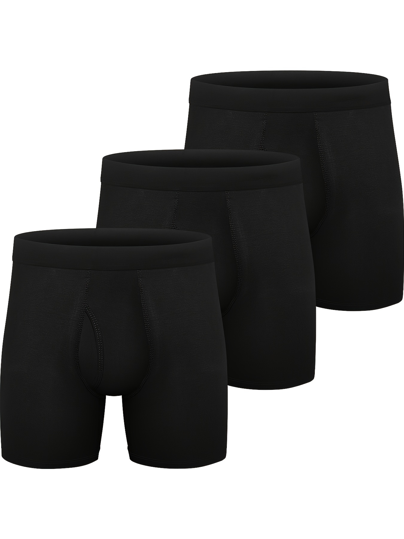 4 Packs Bamboo Rayon Trunks Underwear