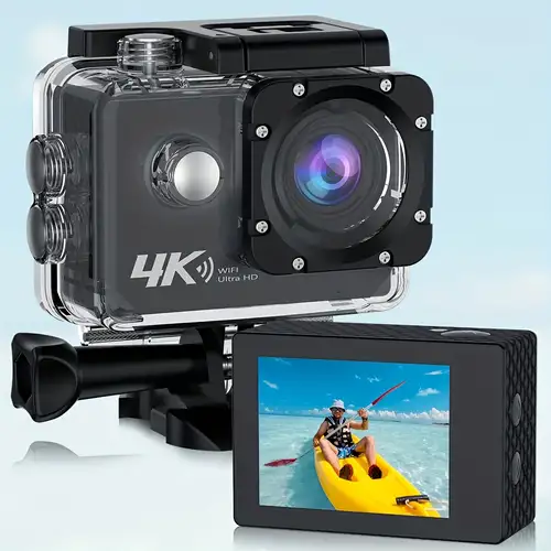 4k/30fps Action Camera Waterproof Ultra Hd - Temu