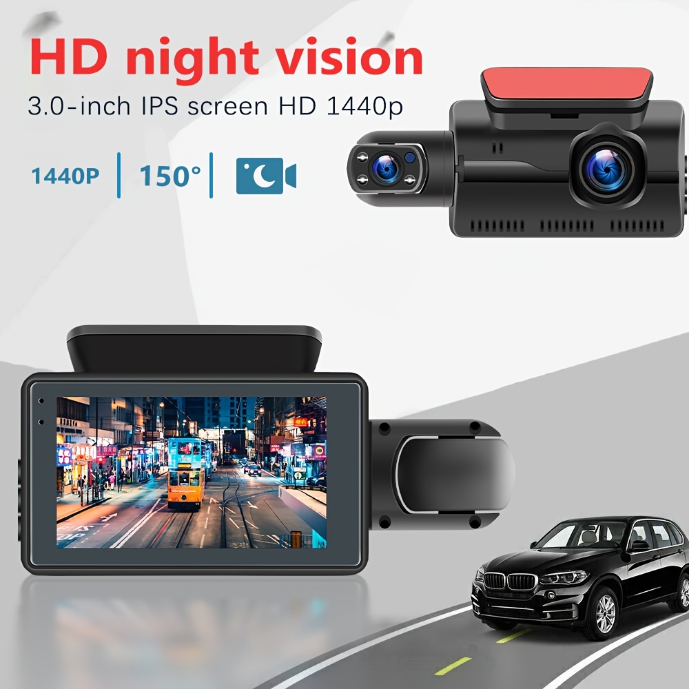 AZDOME M27 Car DVR 2K FHD 1440P Dash Cam Built-in WIFI 3inch IPS Screen Car  Recorders Parking Monitor,G-Sensor,Loop Record - AliExpress