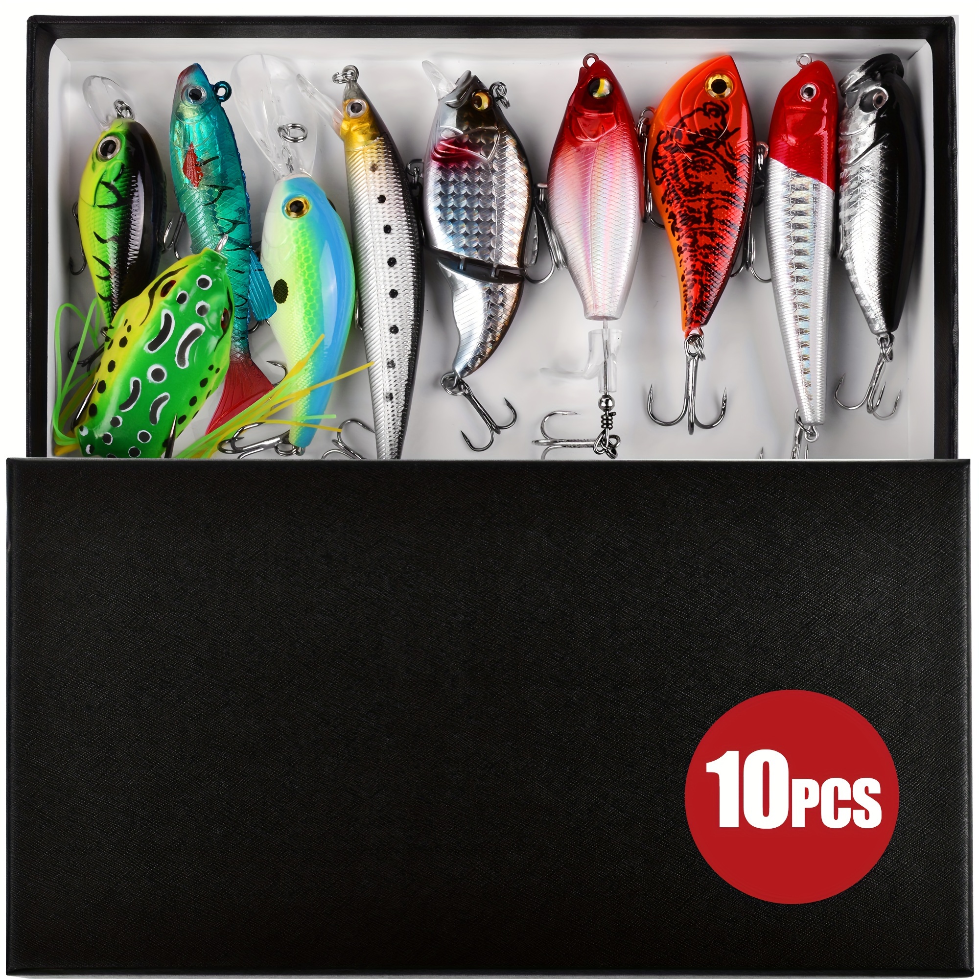 Buy OPQ Fishing Lures Kit Set with Tackle Box Fishing Gear