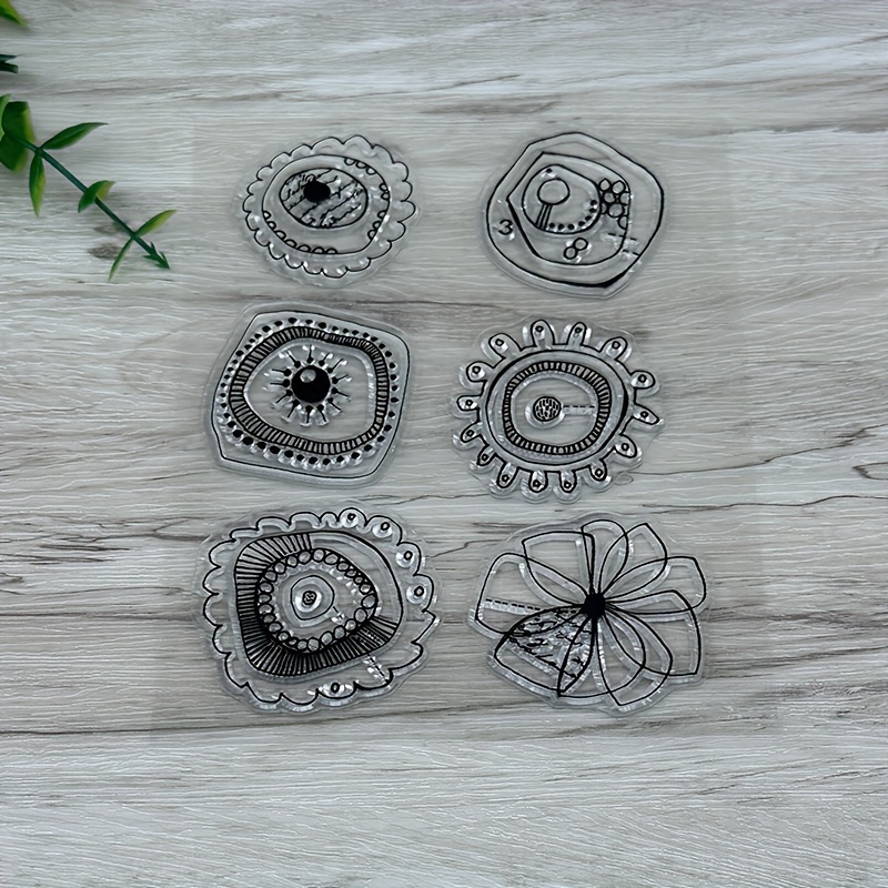 

1pc Transparent Rubber Seal Stamps Retro Rubber Clear Stamp For Cards Making Diy Scrapbooking Photo Journal Album Decoration Blooms Stamp