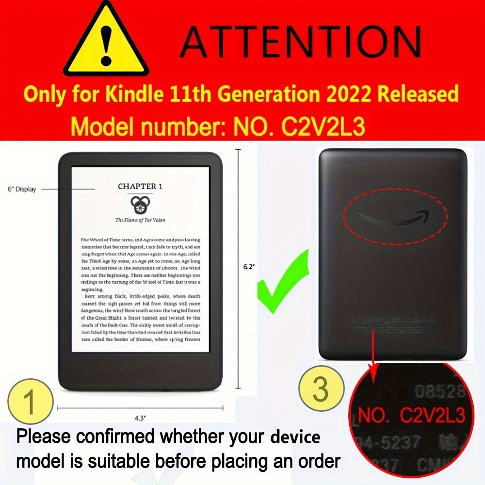 Funda Tela Nuevo Kindle 6 (versión 11.ª Generación 2022) - Temu