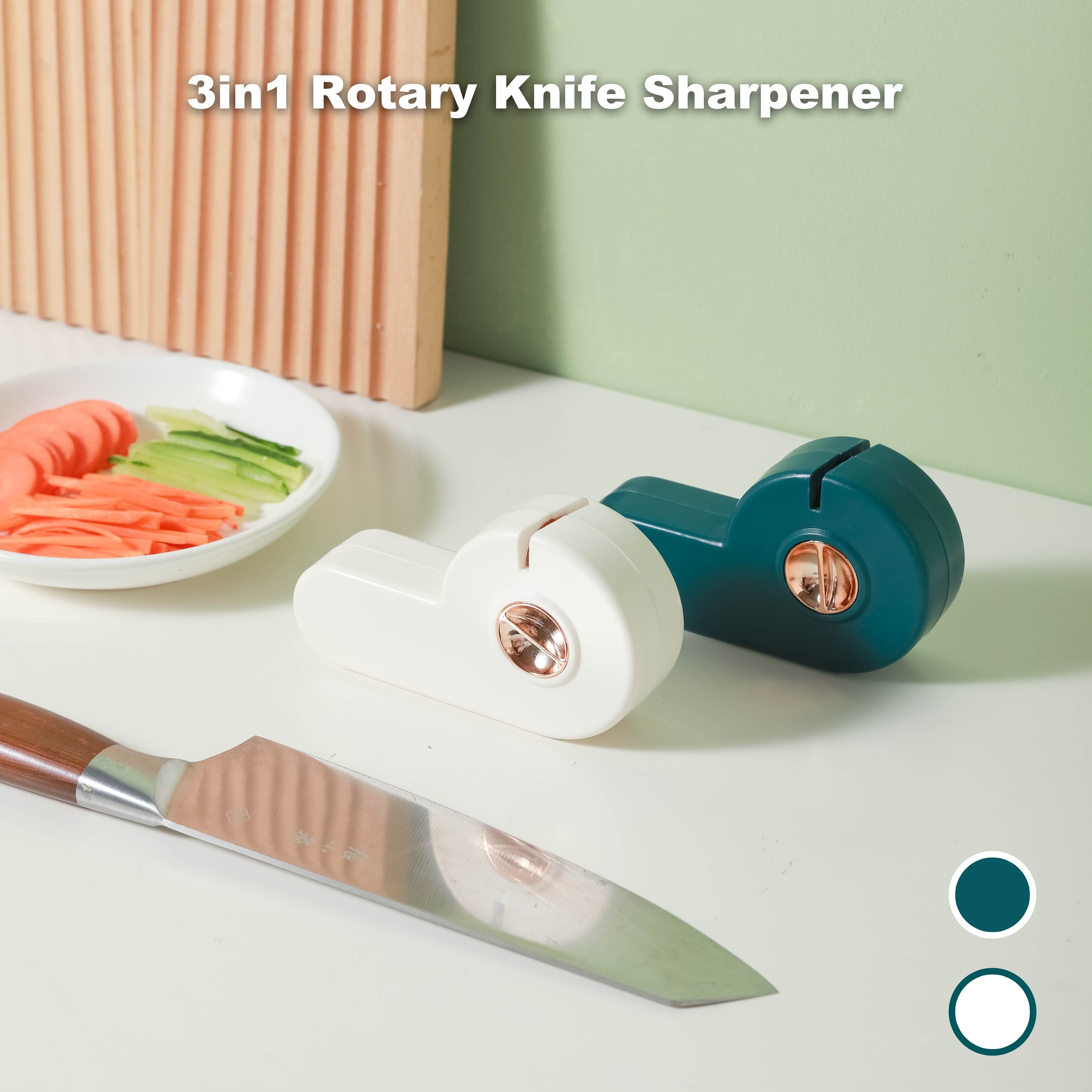 1pc ABS Knife Sharpener, Two Tone Knife And Scissor Sharpener Tool For  Kitchen