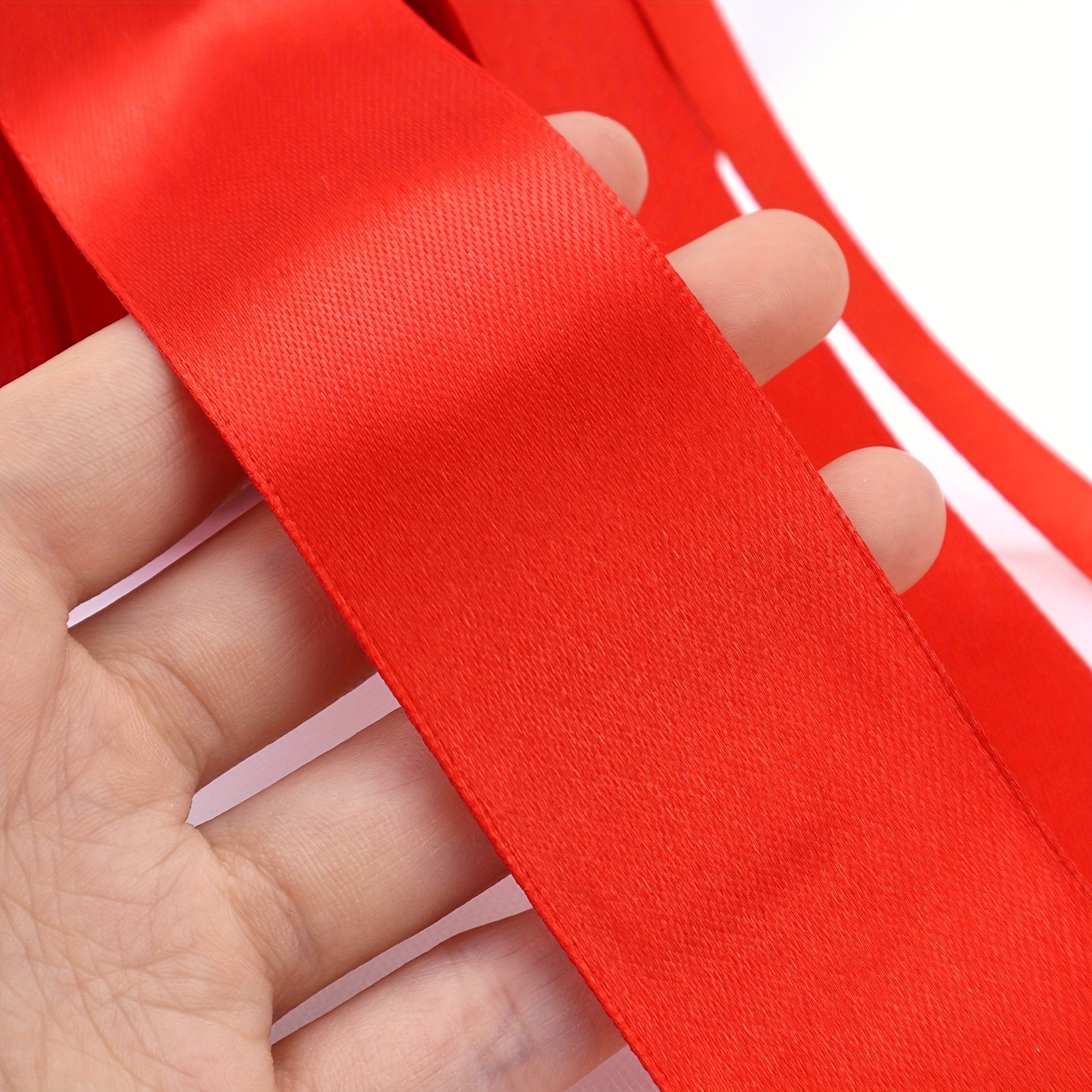 Buy Red 1 Inch x 55 Yards Satin Ribbon Online - JAM Paper