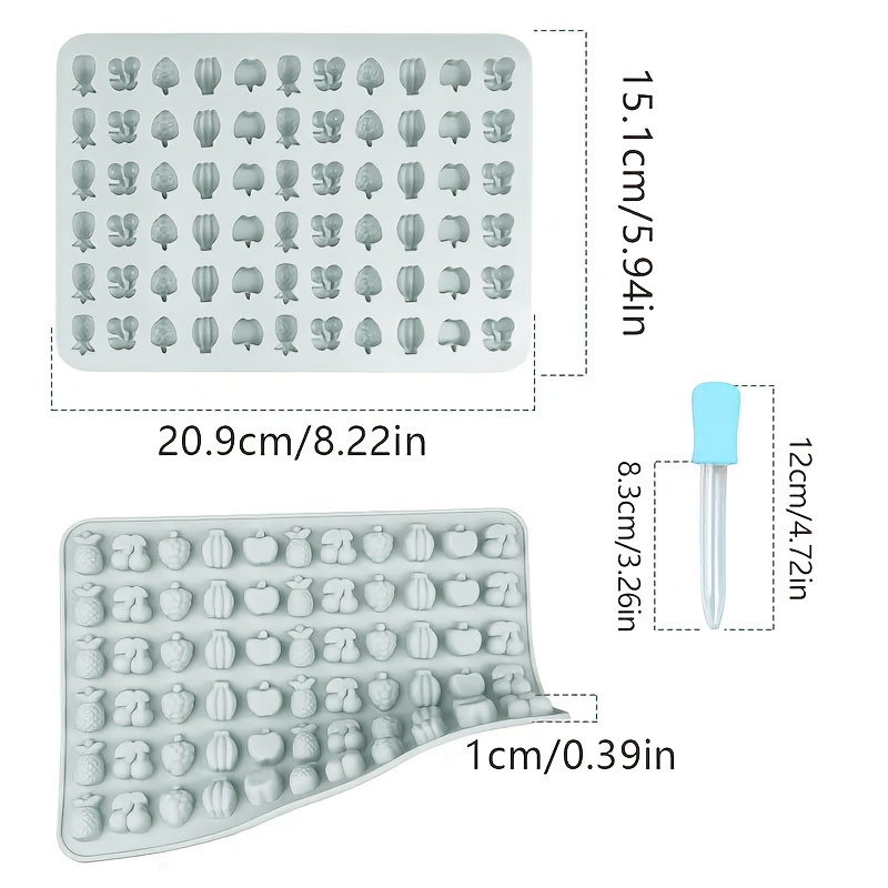 1pc Fudge Molds Candy Molds Bpa Free Silicone Molds Easy Fill Shapes With  Pipette Chocolate Molds - Home & Kitchen - Temu