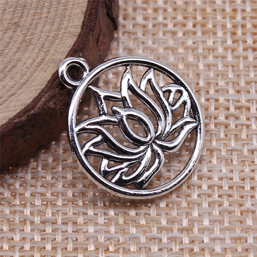 Rounded Lotus Locket Pendant