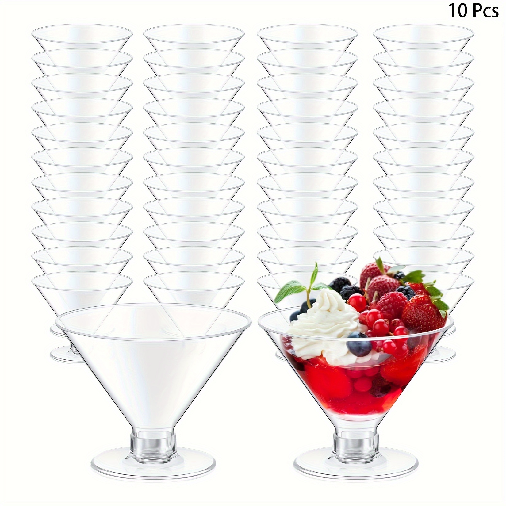 6 Pezzi Bicchieri Martini In Plastica Bicchieri Dessert In - Temu