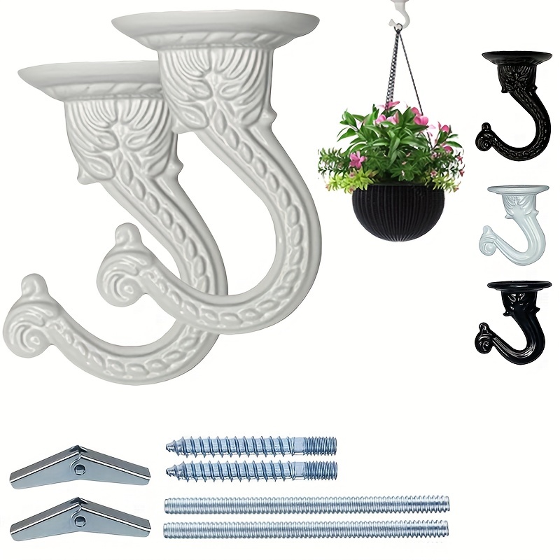 8pcs 2sets Ceiling Hooks For Hanging Plants 2 2in 1 5in Ceiling