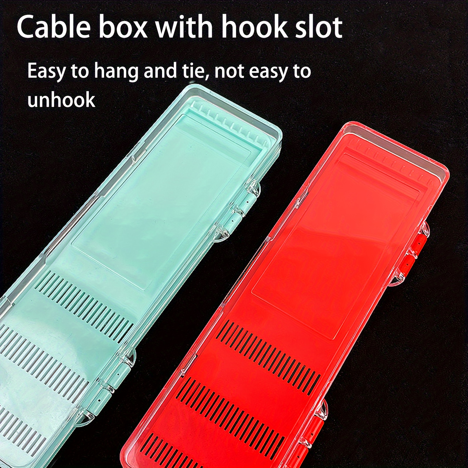 1pc Single-layer Sub-line Box With Hook * Short Sub-line Hanging Box,  Fishing Line Box