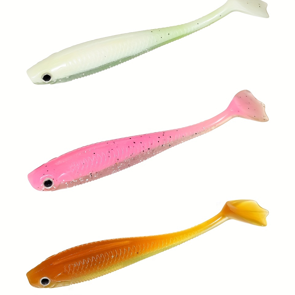 Artificial Silicone Fishing Lure Soft T tail Wobbler Bait - Temu