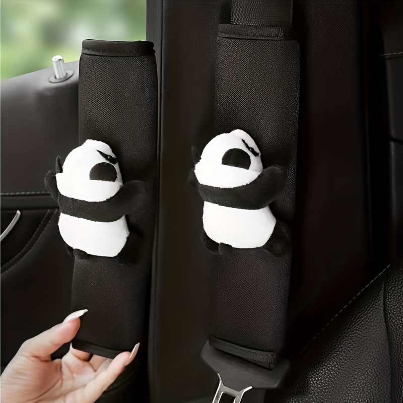 Panda Seat Belt Fixer Plush Baby Shoulder Pad Set