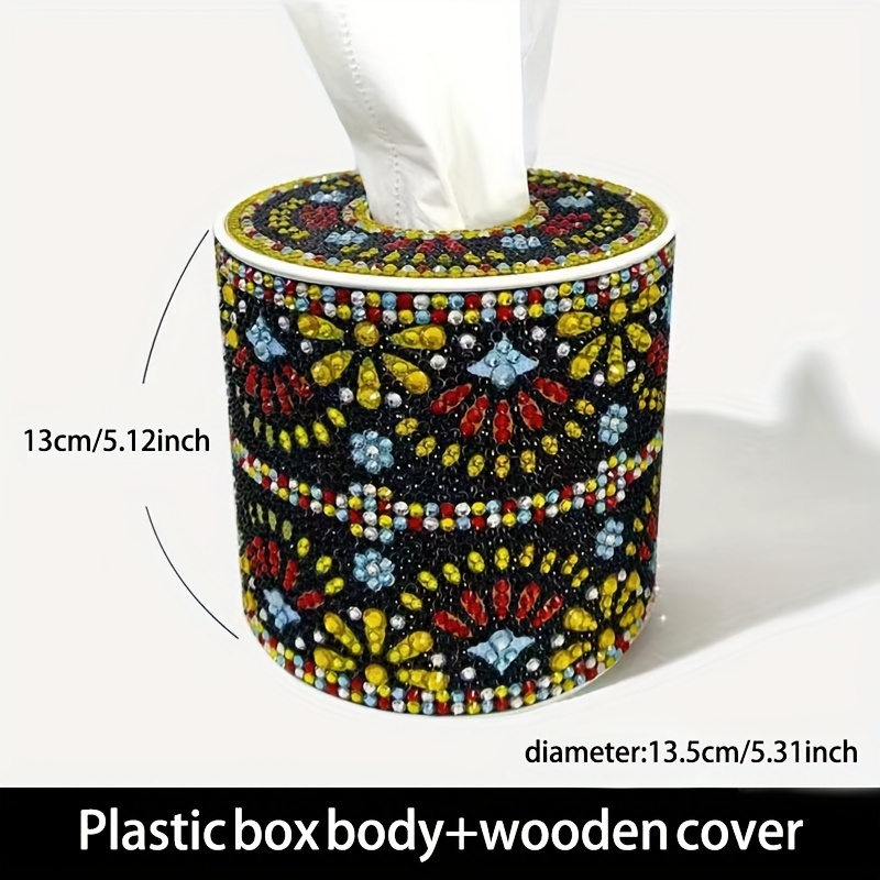 Caja Cubierta Artesanal Para Pañuelos De Papel - Hecho a mano en